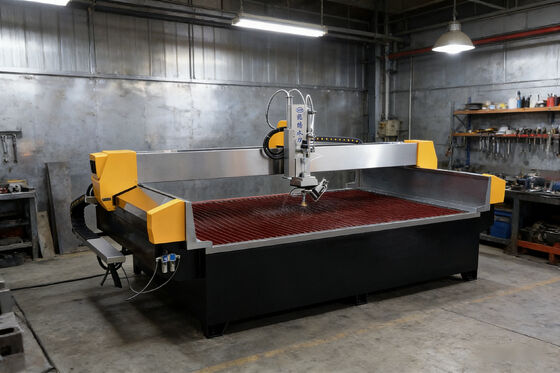 Compact Industrial Water Jet Cutting Machine High Precision 5 Axis Waterjet Cutter