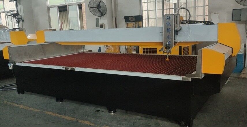 Industrial 3 Axis Water Jet Cutter Energy Saving With Automatic Abrasive Feeding