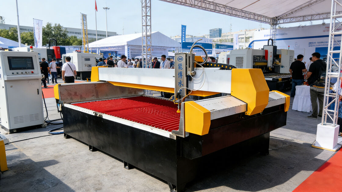 Durable Precision CNC Waterjet Cutting Machine Stainless Steel Frame With Control System