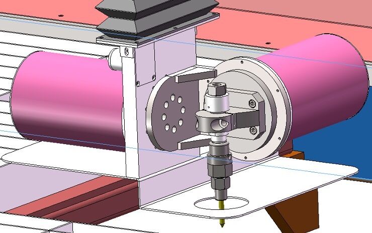 Robust Industrial Waterjet Cutter Automated Control 5 Axis Waterjet Cutting Services