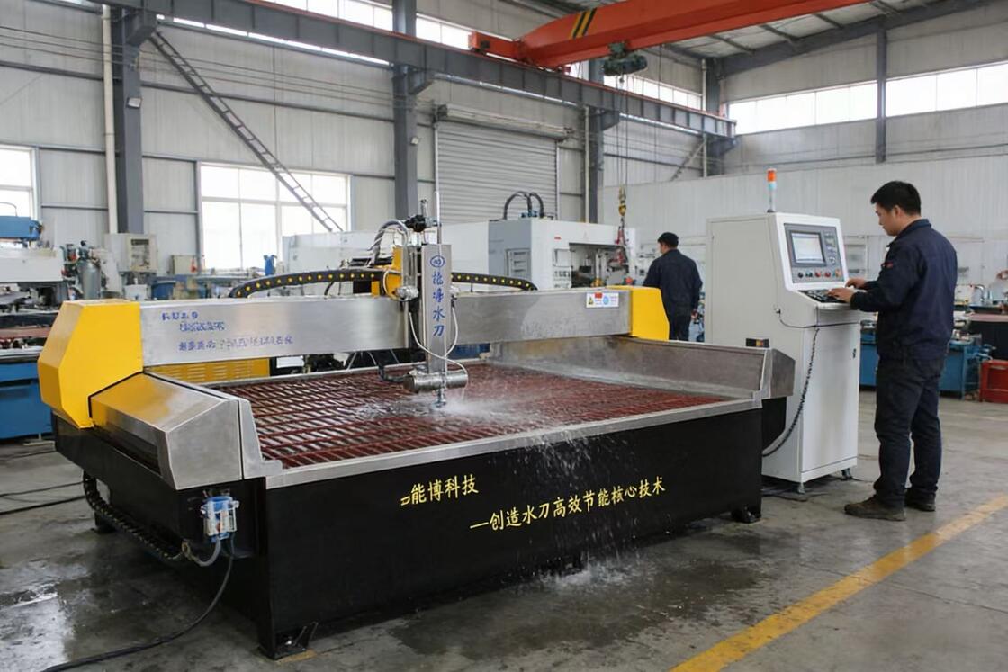 Robust 5 Axis Waterjet Cutting Machine Energy Saving Industrial CNC Water Jet Cutter
