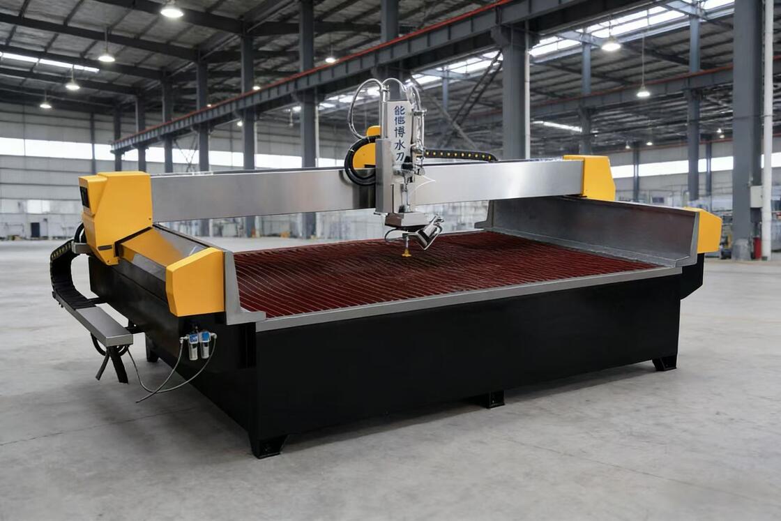 Heavy Duty Five Axis Waterjet Cutting Equipment High Pressure Water Jet CNC Machine